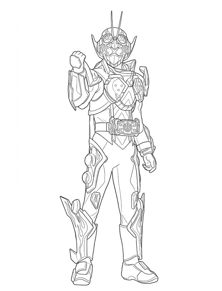 描画 仮面ライダーガッチャード 印刷可能 ぬりえ