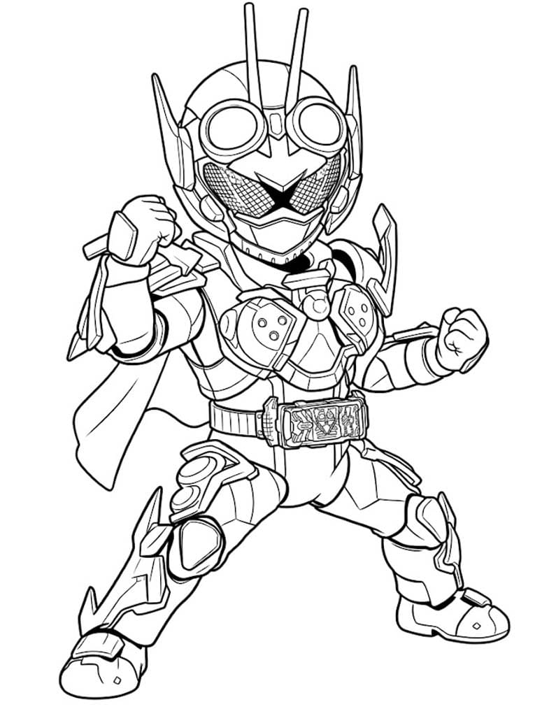 仮面ライダーガッチャード ぬりえ ぬりえ