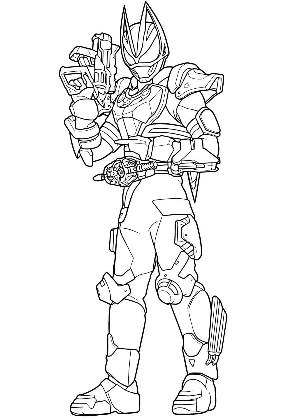 描画 仮面ライダーギーツ ぬりえ