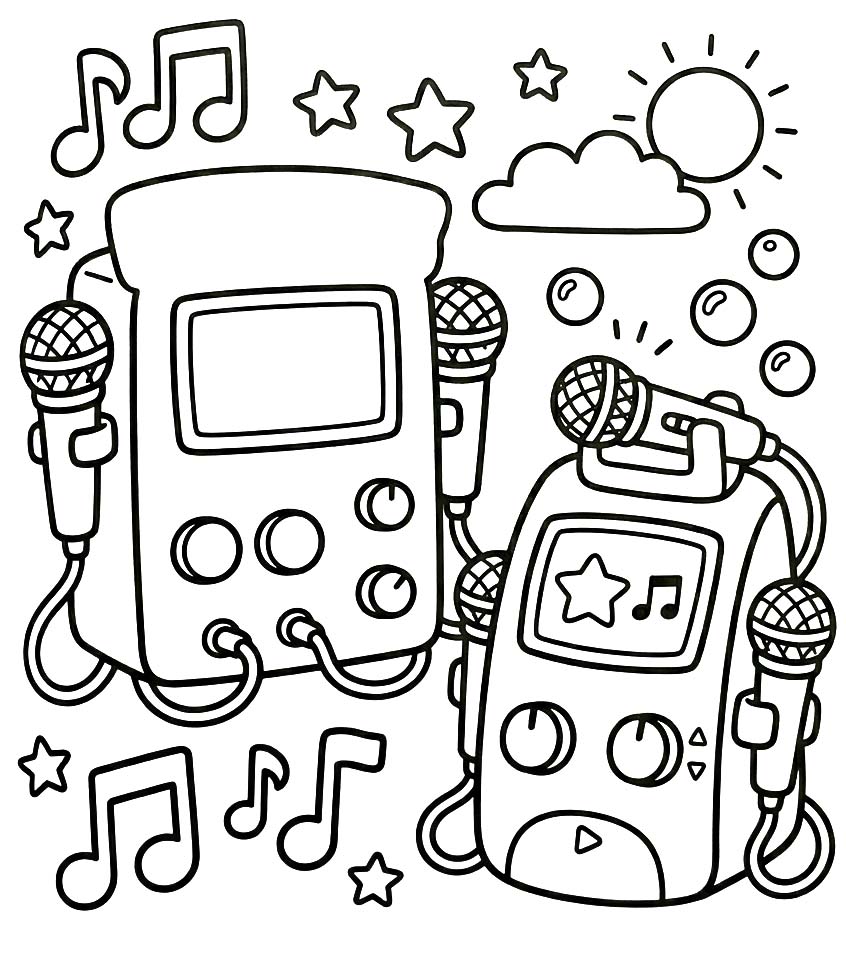 描画 カラオケ 無料 ぬりえ