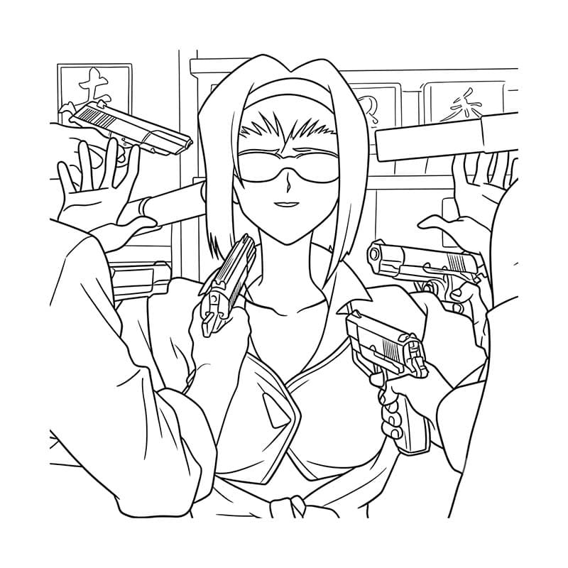 描画 カウボーイビバップ 無料 ぬりえ