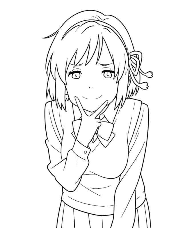 描画 君の名は。無料 ぬりえ