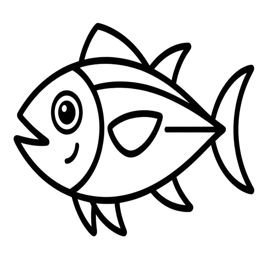 描画 マグロ 無料 ぬりえ