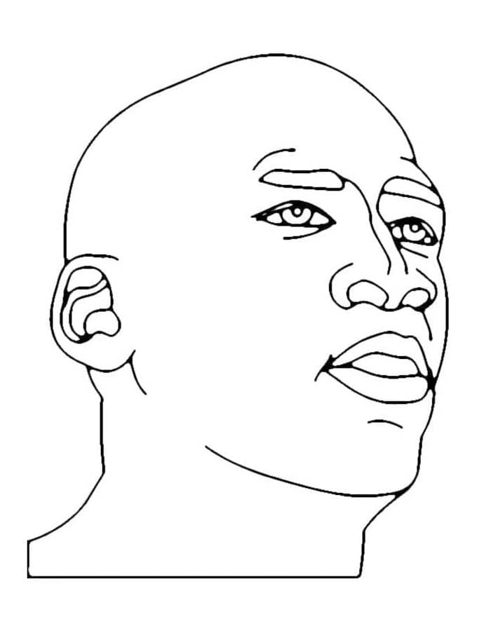 描画 マイケル・ジョーダン ぬりえ