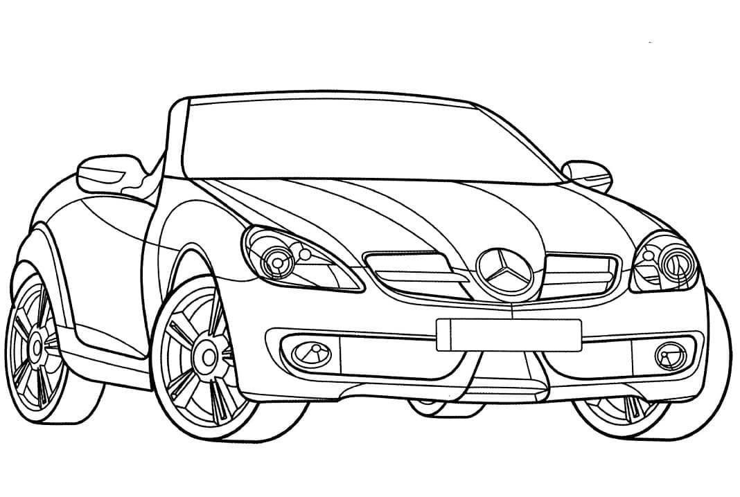 描画 メルセデス ぬりえ