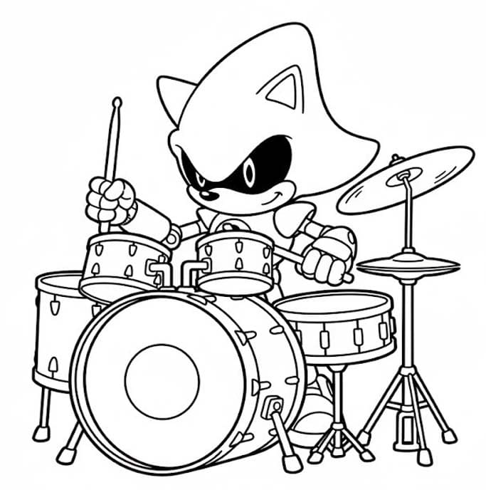 描画 メタルソニック 印刷可能 ぬりえ
