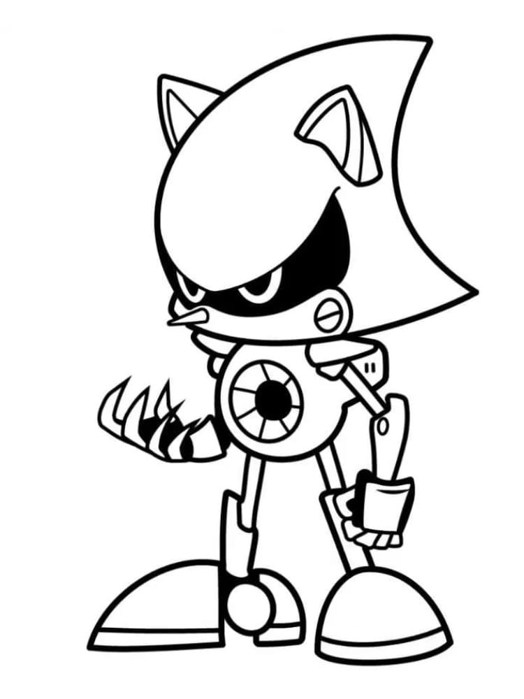 メタルソニック ぬりえ ぬりえ