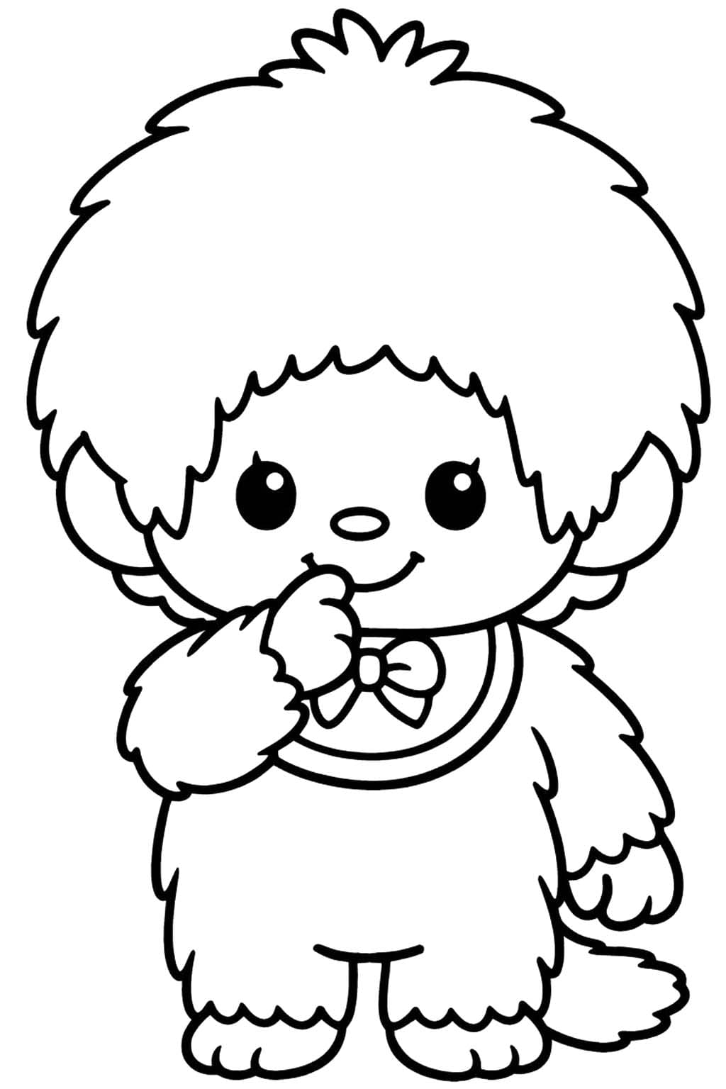 モンチッチ ぬりえ ぬりえ