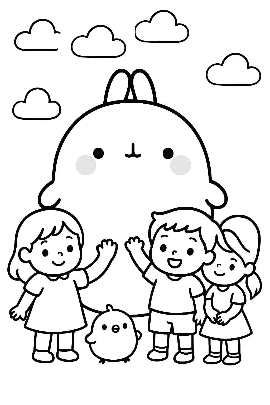 描画 モラン ぬりえ
