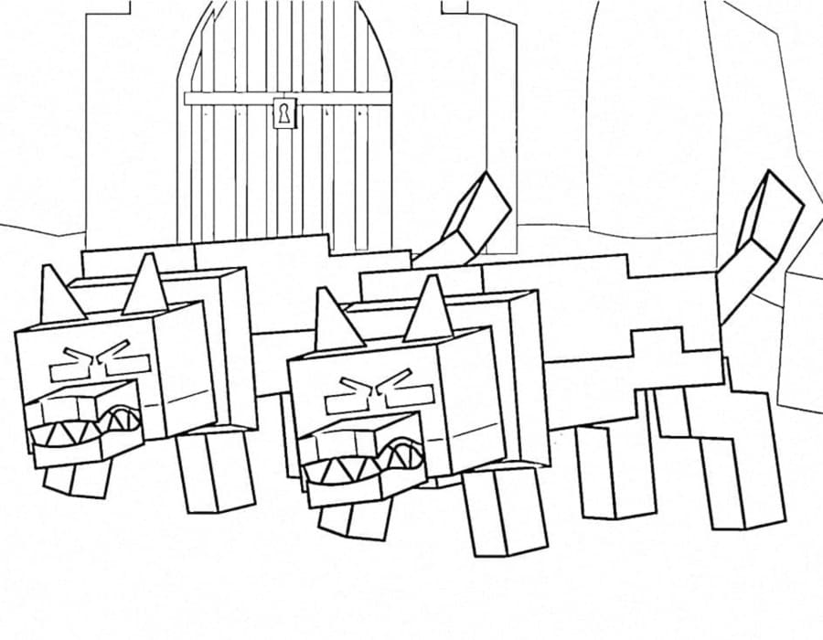 描画  森での99の夜 ぬりえ