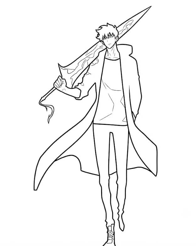 描画 俺だけレベルアップな件 ぬりえ