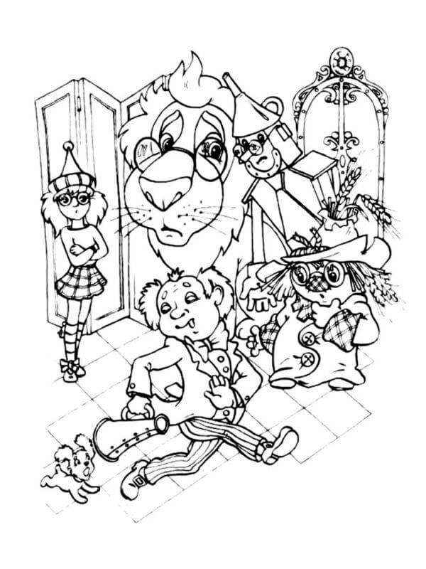 描画 オズの魔法使い ぬりえ