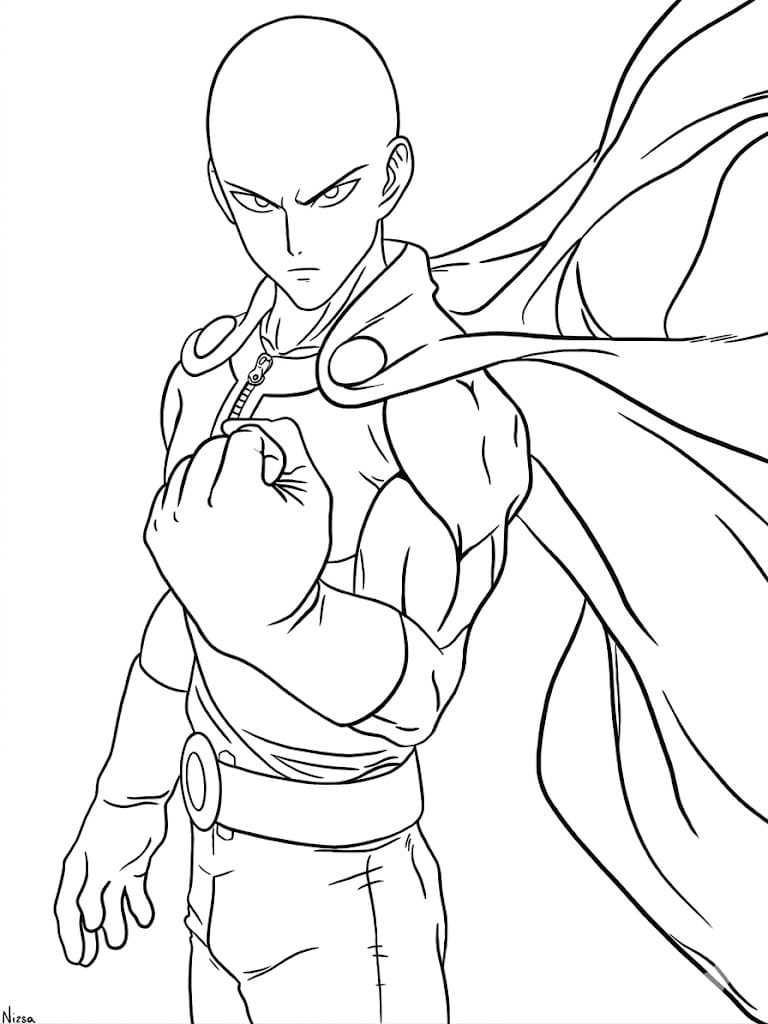 サイタマ ぬりえ ぬりえ