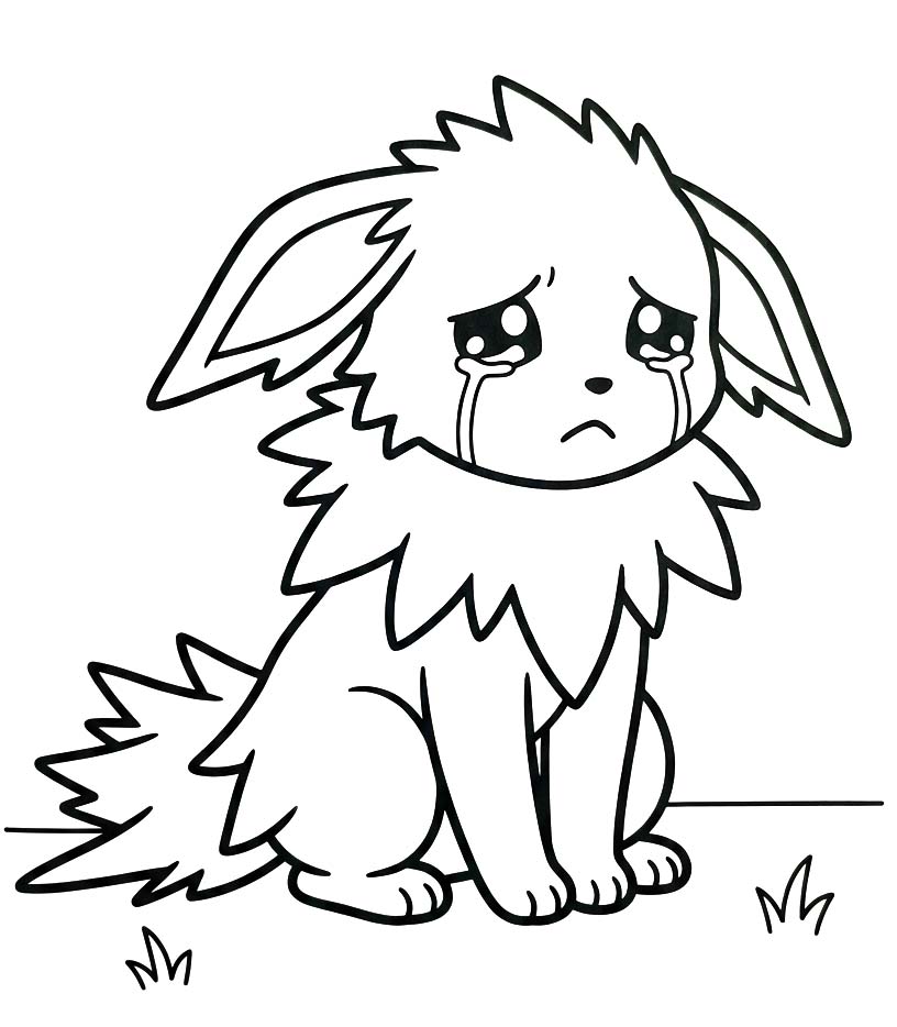 描画 サンダース 印刷可能 ぬりえ