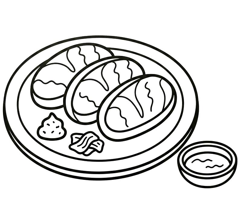 描画 刺身 無料 ぬりえ