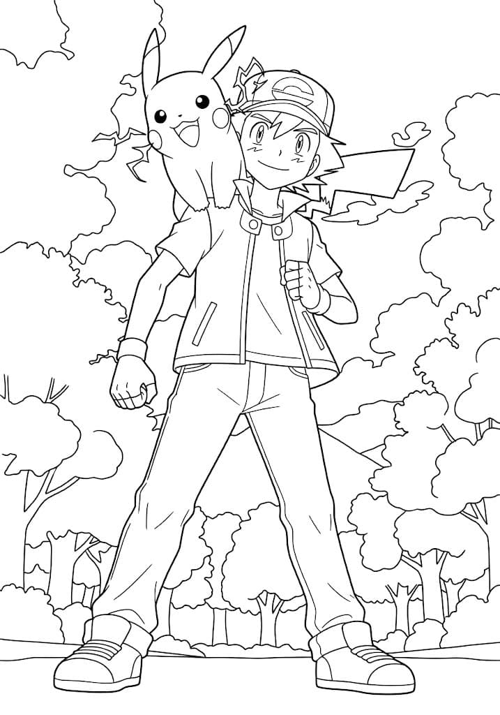 描画 サトシ ぬりえ