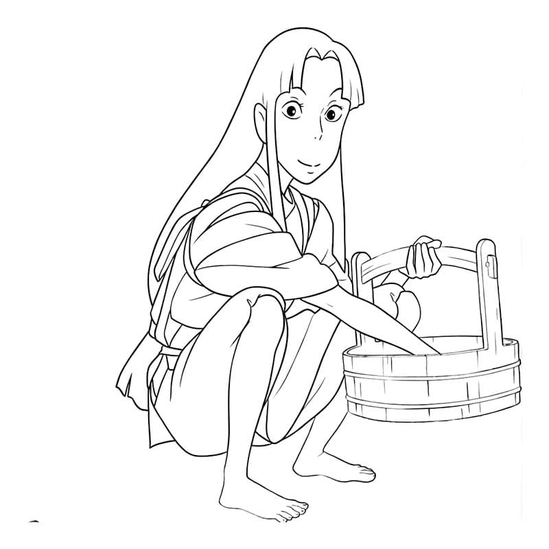 描画 千と千尋の神隠し 無料 ぬりえ