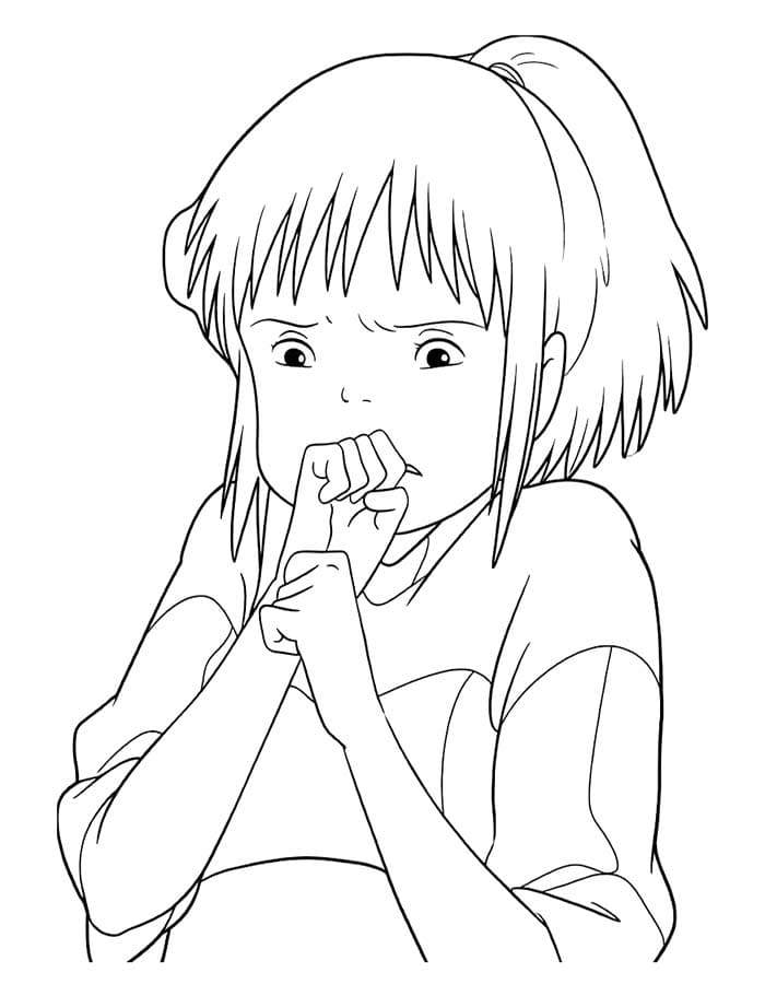描画 千と千尋の神隠し ぬりえ
