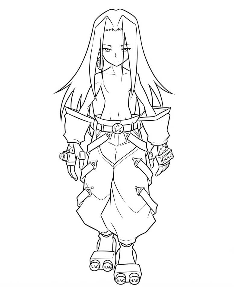 描画 シャーマンキング ぬりえ