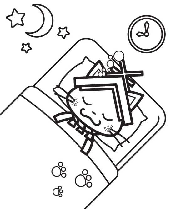描画 しまねっこ ぬりえ