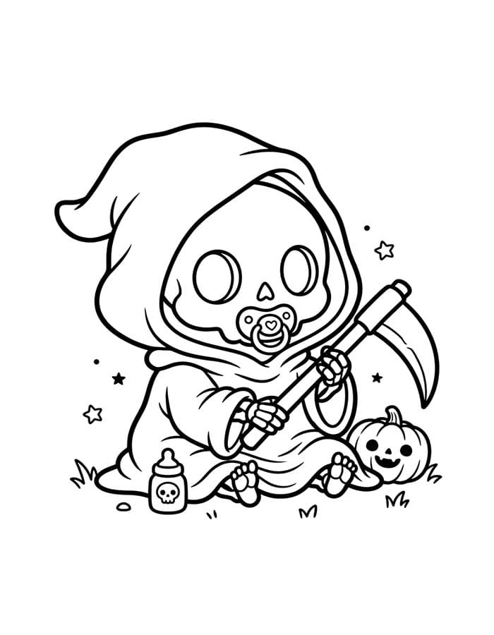 描画 死神 ぬりえ