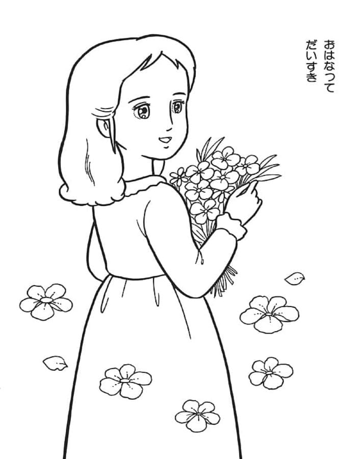 描画 小公女セーラ ぬりえ
