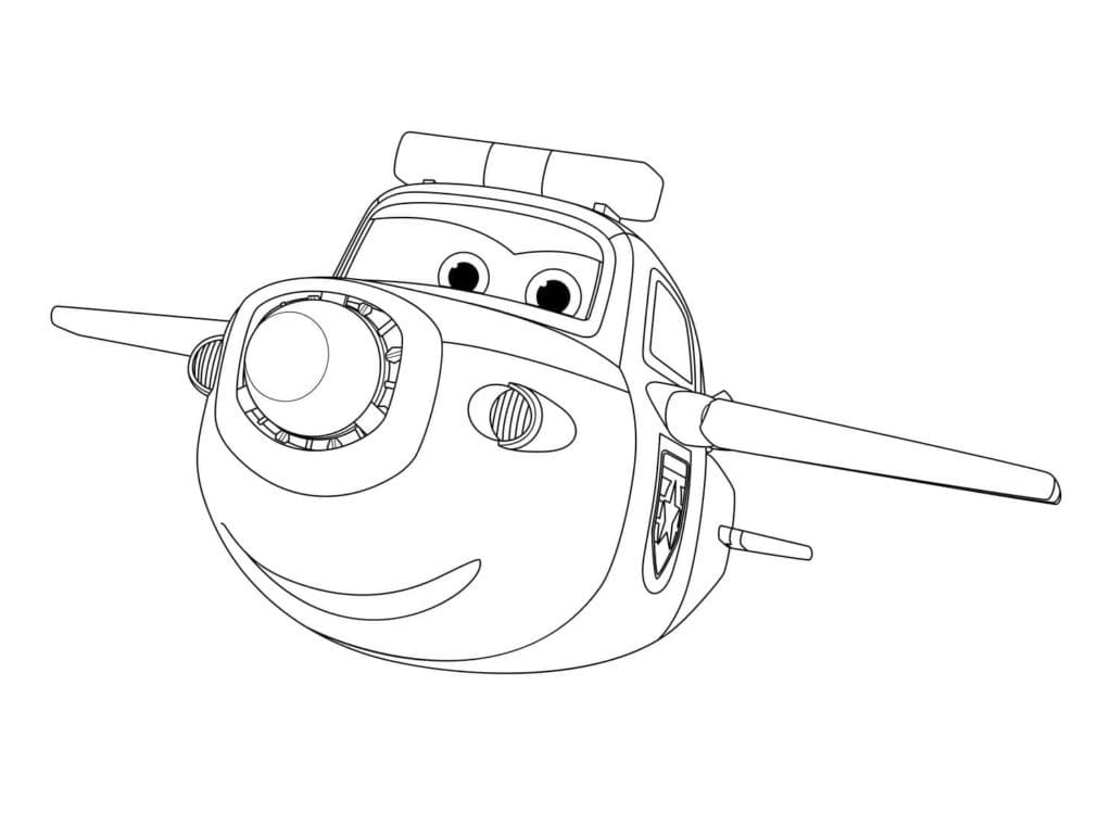 描画 スーパーウィングス 印刷可能 ぬりえ