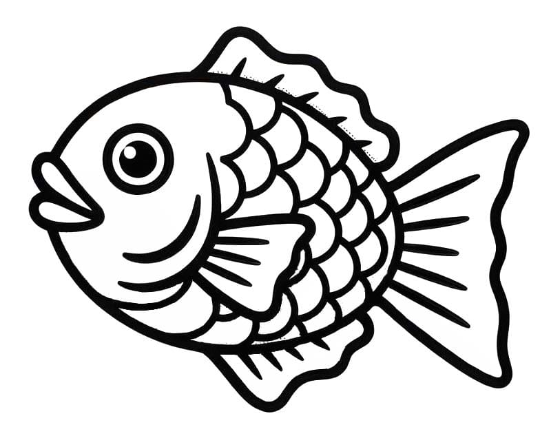 描画 たい焼き ぬりえ