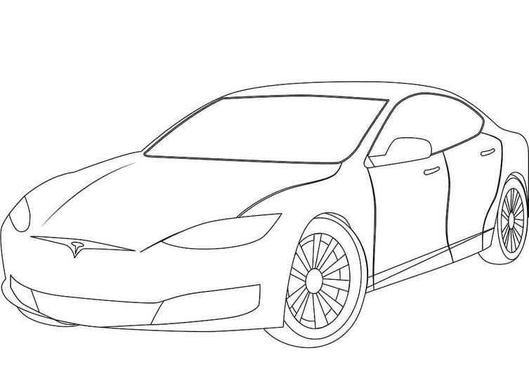 描画 テスラ 無料 ぬりえ