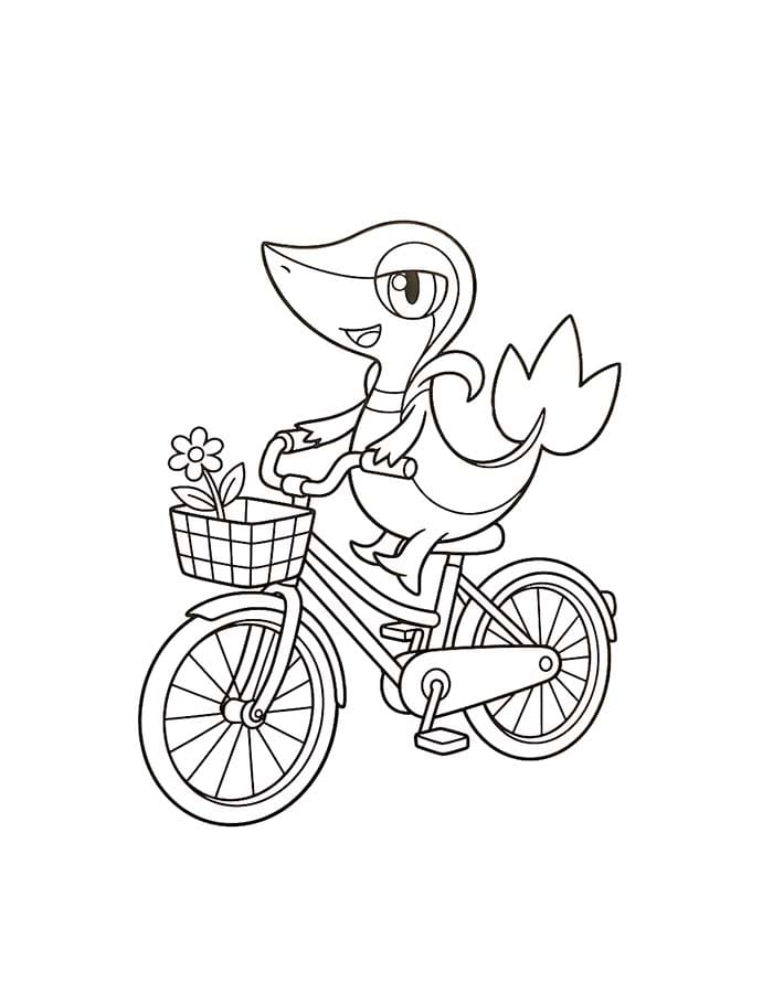 描画 ツタージャ ぬりえ