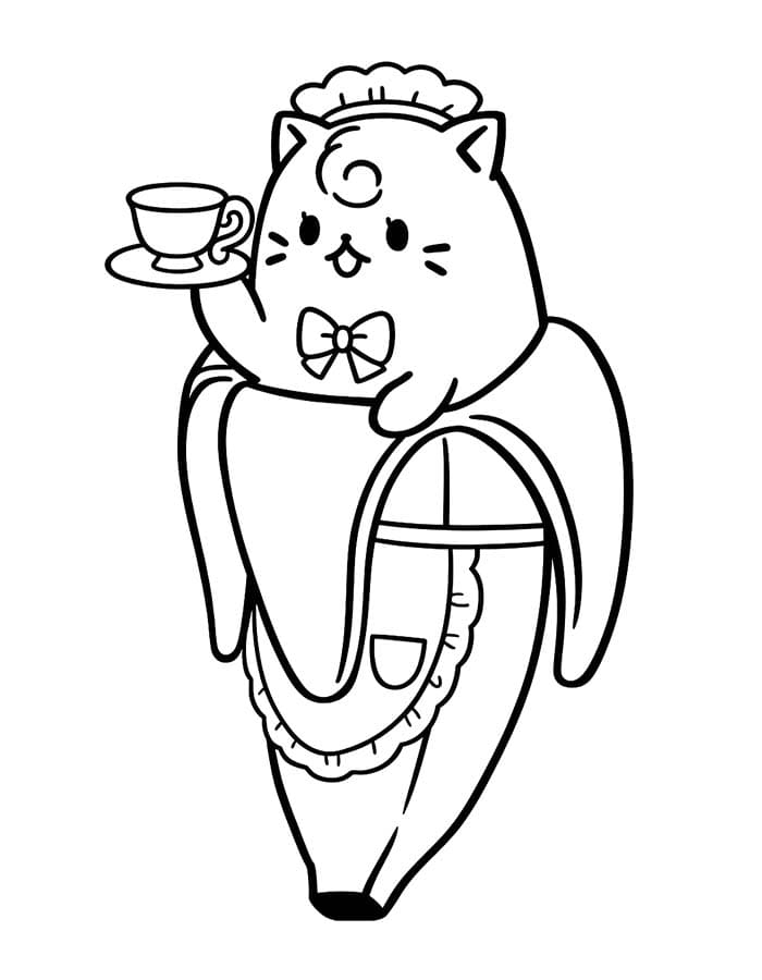 描画 ばなにゃ 印刷可能 ぬりえ
