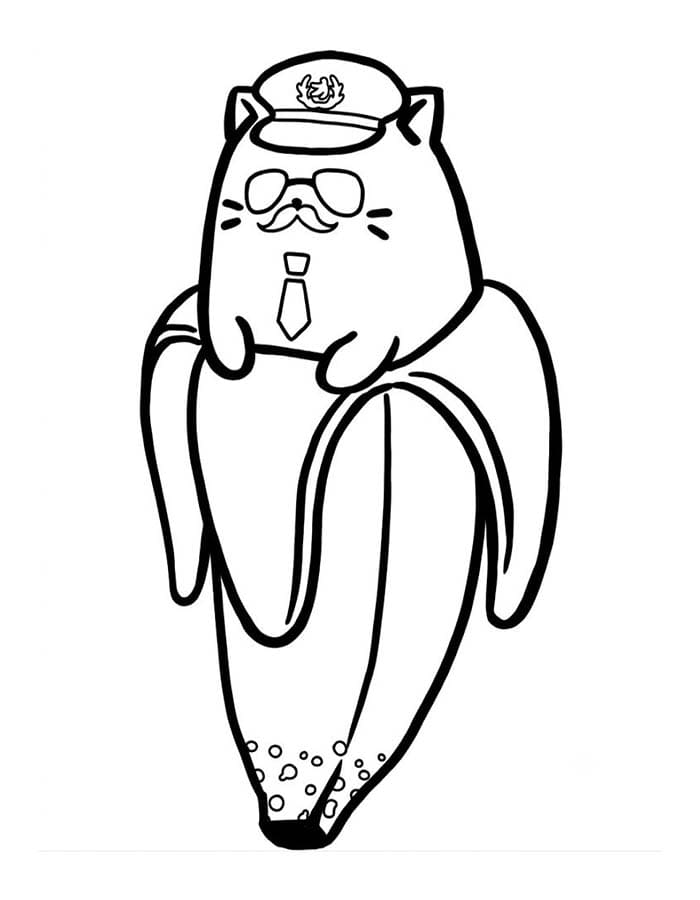 描画 ばなにゃ 無料 ぬりえ