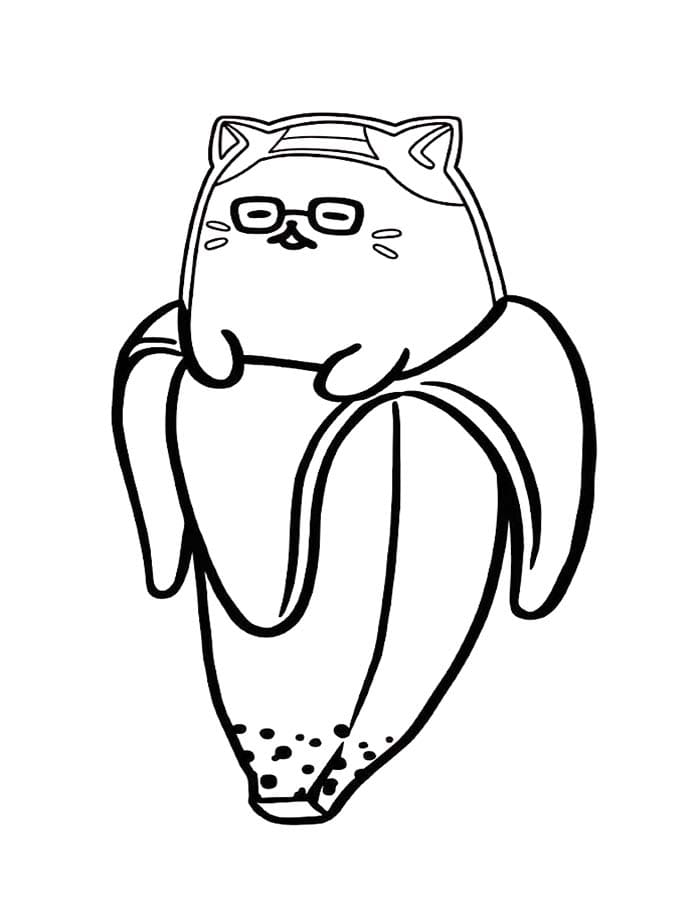 描画 ばなにゃ ぬりえ