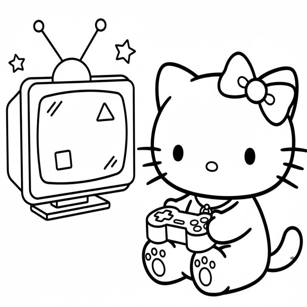 チャーミーキティ ゲームをプレイする ぬりえ