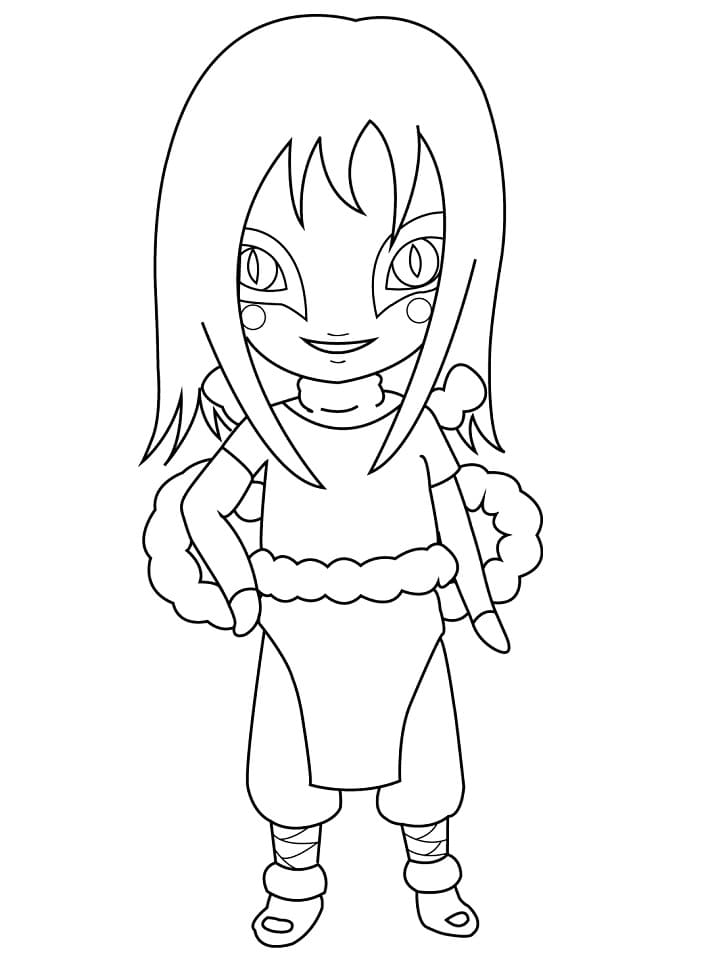 小さな大蛇丸 ぬりえ