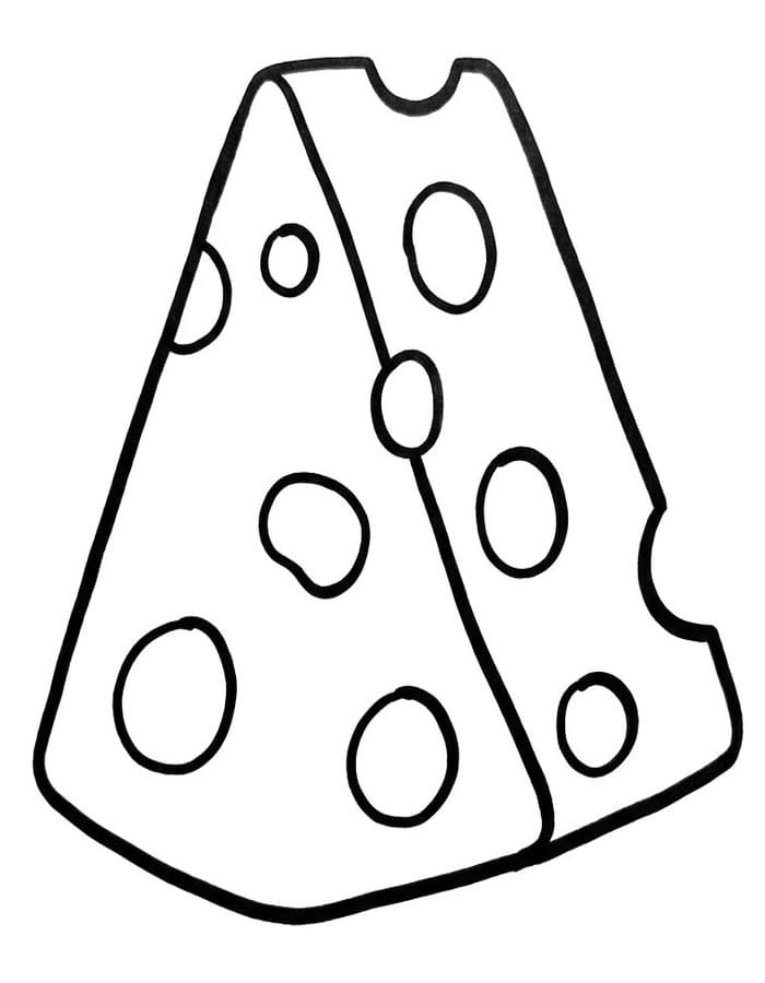 チーズ 簡単 ぬりえ