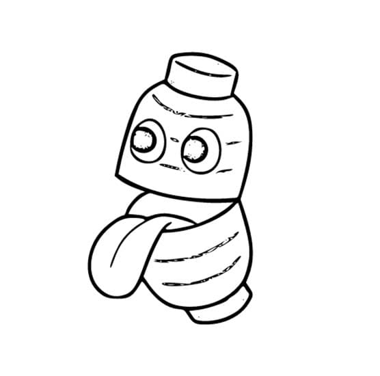 ちょうちんおばけ 画像フリー ぬりえ