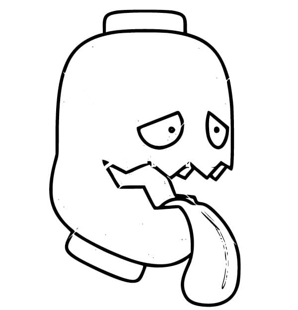 ちょうちんおばけ 基本的な ぬりえ