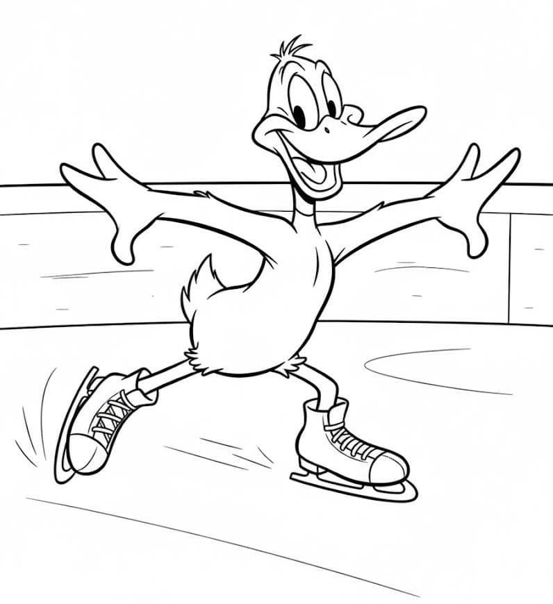ダフィー・ダック 無料で ぬりえ