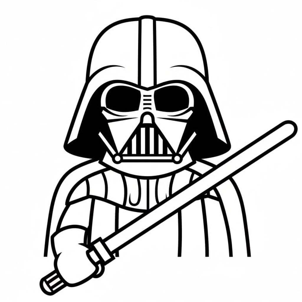 ダース・ベイダー 印刷 ぬりえ