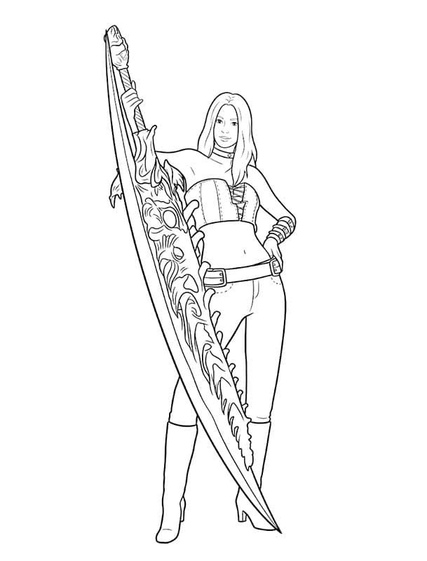 デビルメイクライ 描く ぬりえ