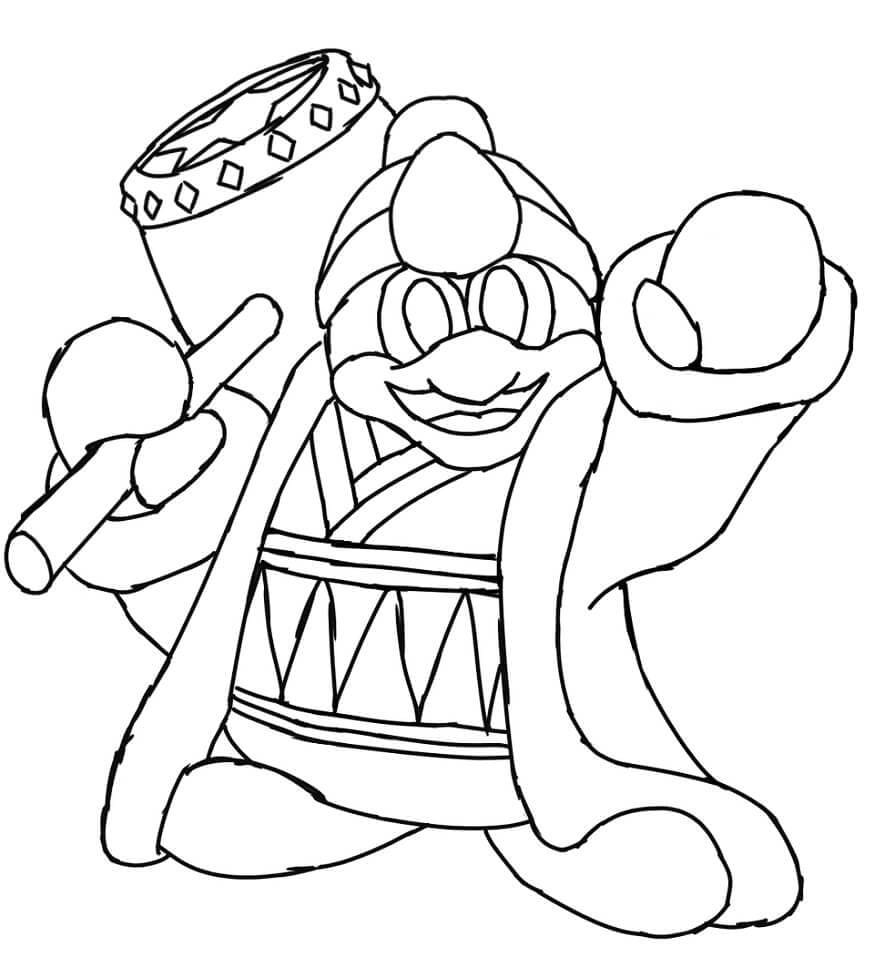 デデデ大王 描く ぬりえ