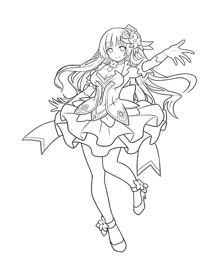 デート・ア・ライブ 描く ぬりえ
