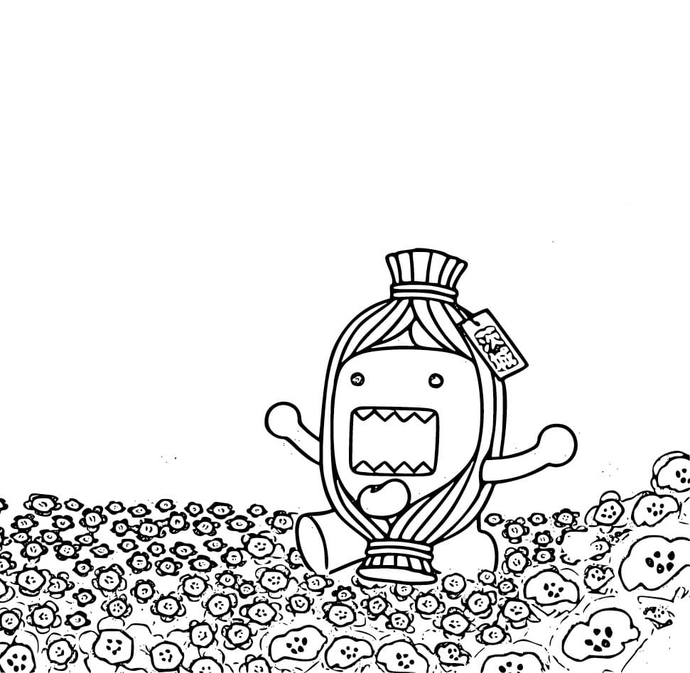 どーもくん 10 ぬりえ