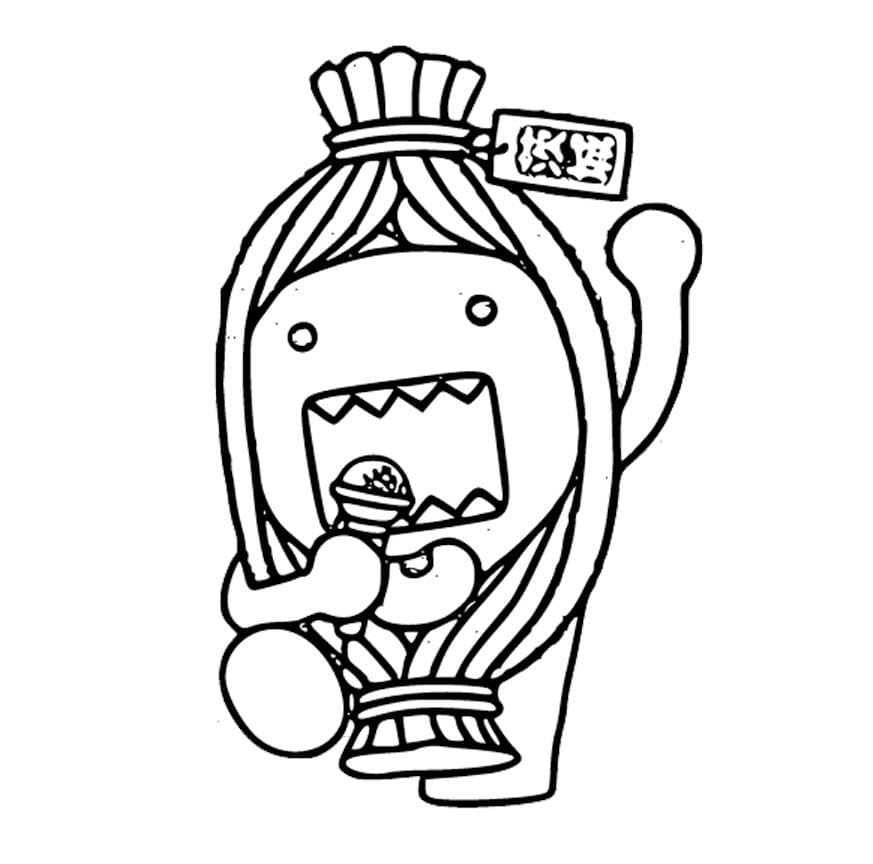 どーもくん 11 ぬりえ