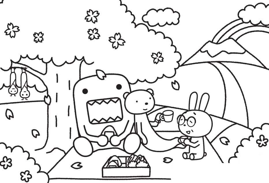どーもくん 4 ぬりえ