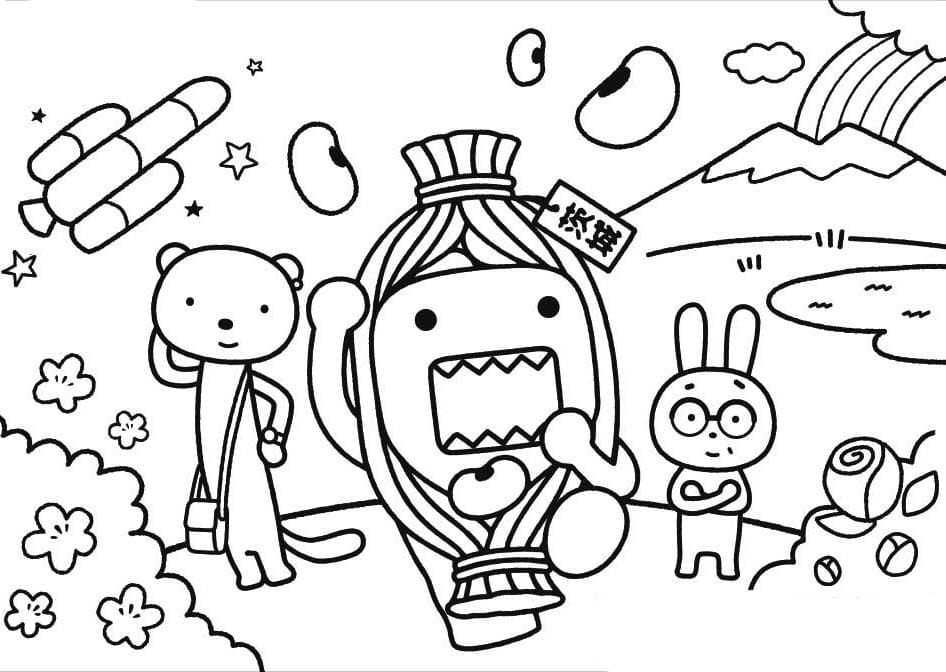 どーもくん 8 ぬりえ