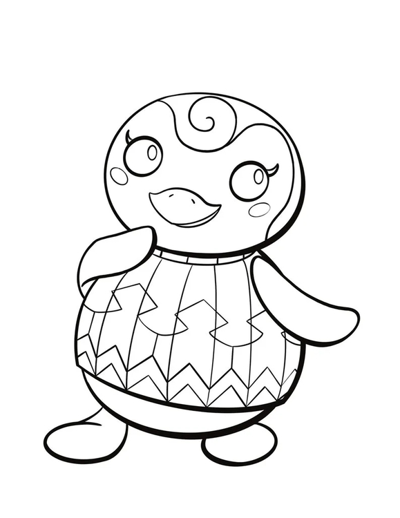 どうぶつの森シリーズ 画像簡単 ぬりえ