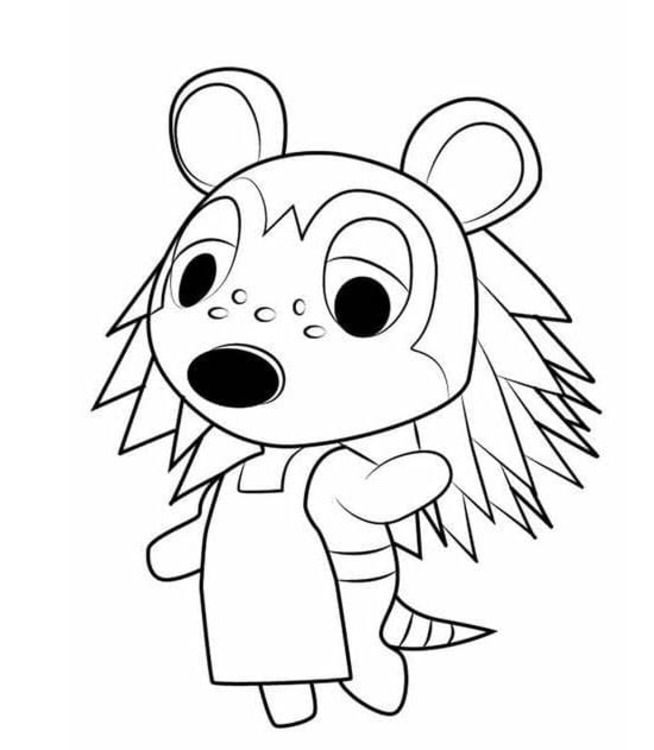 どうぶつの森シリーズ  画像 ぬりえ