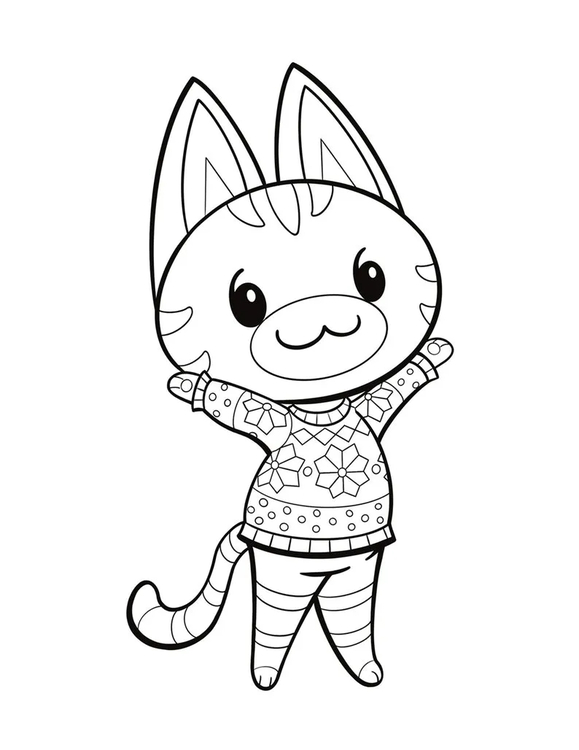 どうぶつの森シリーズ 印刷可能な画像 ぬりえ